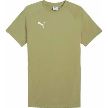 Pánské triko Puma TEAMEVOSTRIPE TEE XXXL Khaki, Bílá