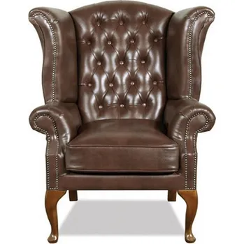 Křeslo Křeslo Chesterfield Queen kůže hnědá