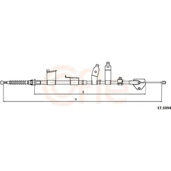 Autodíl Lanovod parkovací brzdy COFLE 92.17.1094