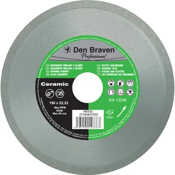 Řezný kotouč DIA kotouč řezný Den Braven PROFI CERAMIC pr. 125 mm