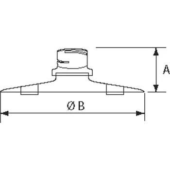 Komín Krycí deska Almeva se závěsnou maticí IFG / 150