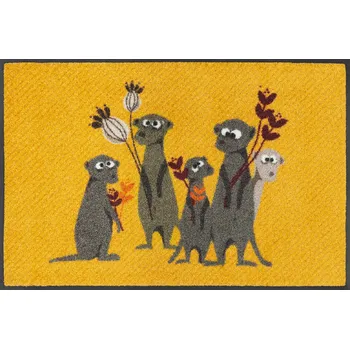 wash+dry Interiérová rohožka Erdmännchen Pepe, Bo, Paco & Co. 50x75 cm Rozmer: 50x75 cm