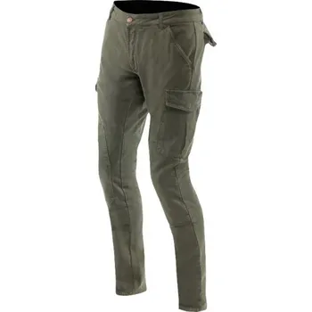Moto oblečení Dainese Dainese CARGO SLIM TAPERED (AA) textilní kalhoty zelené vel.36 36
