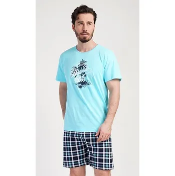 Tyrkysové pánské krátké pyžamo Honolua bay