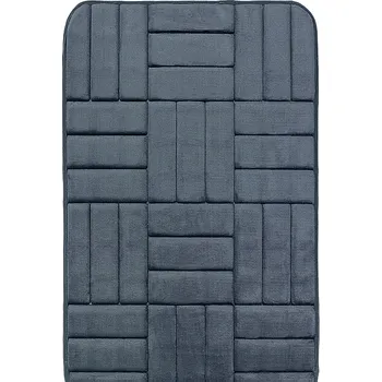 Sada koupelnových doplňků BRENO Koupelnová předložka 667 tmavě šedá 50 x 40 cm