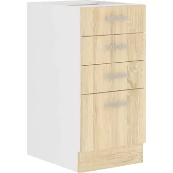 Kuchyňská linka Kuchyňská skříňka Sally 40-D-4S-BB sonoma - SLEVA 3% s kodem radost25