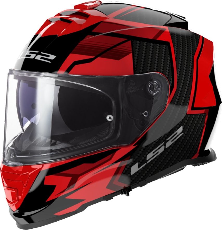 LS2 Integrální přilba na motorku FF800 Storm II Tracker černo/červená S