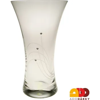 Váza Konická váza swarovski 250 mm (Skleněná váza s komponenty swarovski)