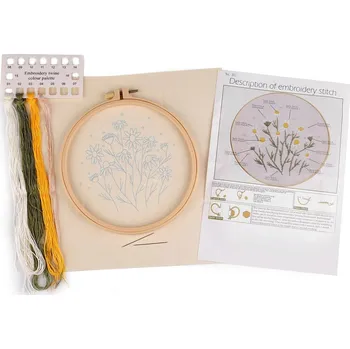 Vyšívací vzor Sada na vyšívání s předtištěným motivem, rostliny, traviny - 4 viz foto