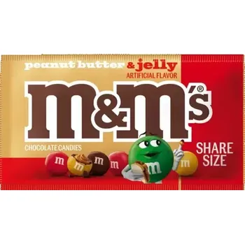Bonbon M&M's čokoládové bonbony s arašídovým máslem a džemem 80 g
