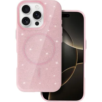 Pouzdro na mobilní telefon Zadní kryt Magsafe Slim Shiny pro iPhone 15 Pro light pink