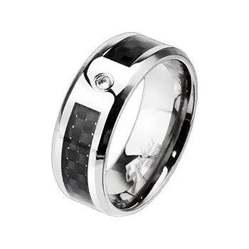 Prsten Spikes USA TT1034 Pánský snubní prsten titan - velikost 67 - TT1034-67