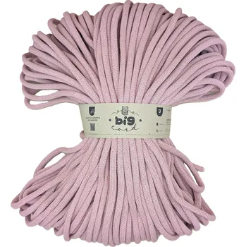 Příze VEĽKÁvlna VEL'KÁvlna bavlněná šňůra na háčkování 9mm Růženín