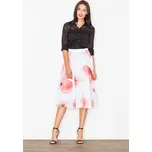 Krásná rozevlátá midi sukně M495 Velikost: XL, Barva (Varianta): Vzor 4