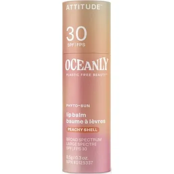 Péče o rty Attitude - Oceanly Tónující balzám na rty SPF 30 Peachy shell Balzámy na rty 8.5 g unisex