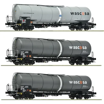 Modelářství H0 - set 3 cisternových vozů GATX/Wascosa / ROCO 6600143