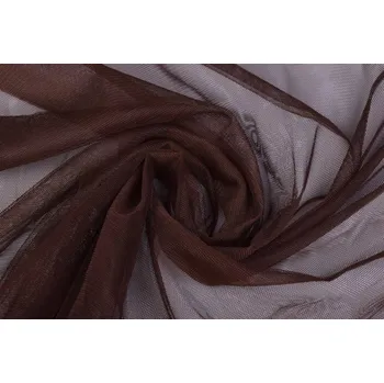 Jemný tyl v hnědé barvě 330-61204