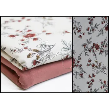 Malované květy - úplet 220g