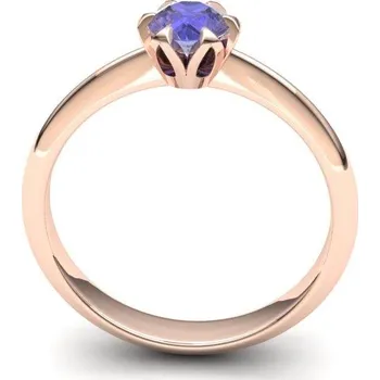 Prsten Zásnubní prsten s tanzanitem PZAU180001 Materiál: Červené zlato 14kt, Velikost: 65