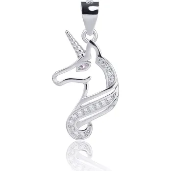 Přívěsek NUBIS® Stříbrný přívěšek - jednorožec - NB-4476