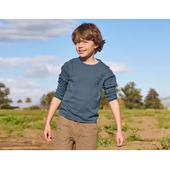 Dívčí svetr Pletený svetr e.s.iconic, dětská velikost 110/116 oxidově modrá Strauss