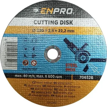 Řezný kotouč Kotouč řezný Enpro Kotouč na kov řezný O 230 x 2,5 x 22,2 mm