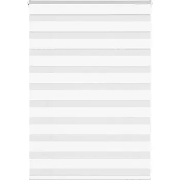 Roleta vidaXL Zebra roleta bílá 105x100 cm šířka látky 100,9 cm polyester