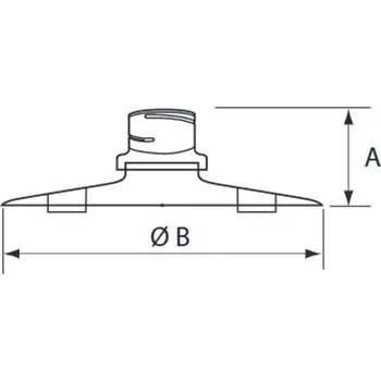 Komín Krycí deska Almeva se závěsnou maticí IFG / 100
