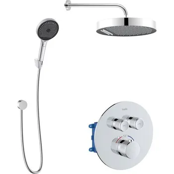 Sprchový set Kielle Oudee Podomítkový set termostatické baterie + příslušenství, chrom 20627SPT50