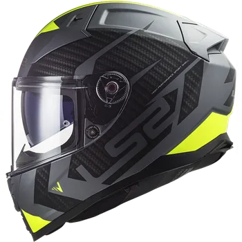 Helma na motorku Ls2 ff811 vector ii splitter matt titanium/h-v yellow m