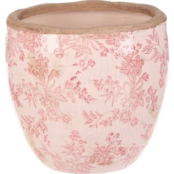 Obal na květináč Autronic KEV300-L růžové květy