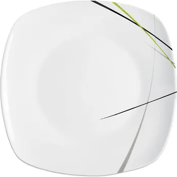 Talíř Mělký talíř Green 24x24 cm (akční sada 6 ks)