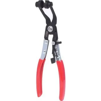 KS TOOLS Kleště na hadicové spony, zahnuté, 220 mm, 115.1042