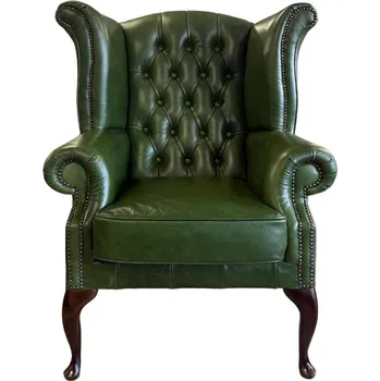Křeslo Křeslo Chesterfield Queen kůže zelená