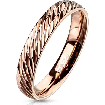 Prsten Šperky4U Zlacený ocelový prsten - velikost 62 - OPR1833-62