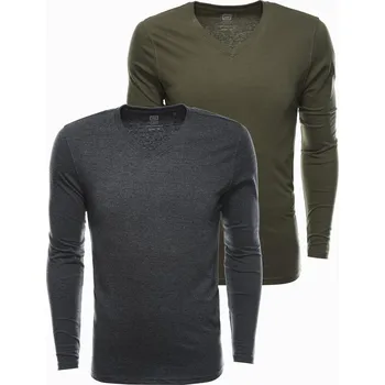 Pánské oblečení Pánská souprava s dlouhým rukávem V-NECK - mix 2-pack V9 Z41 - XXL