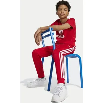 adidas Teplákové kalhoty adicolor SST IX7631 Červená Regular Fit 9_10Y