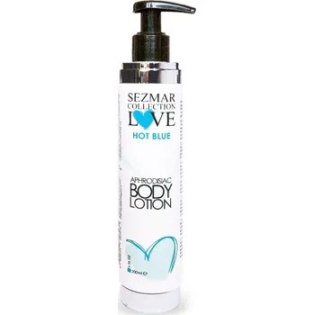Tělové mléko Sezmar Love Přírodní tělové mléko s afrodiziaky hot blue pro muže 200 ml