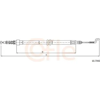Auto-moto Tažné lanko, parkovací brzda COFLE 10.7392