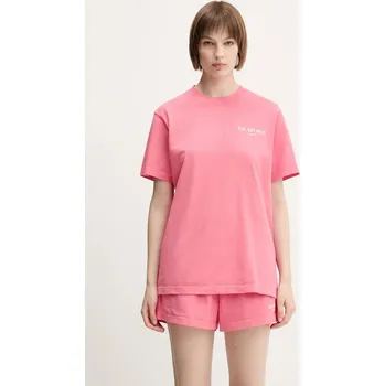 Bavlněné tričko Sporty & Rich Wimbledon, XS, růžová, 38X