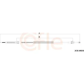 Tažné lanko, ruční převodovka COFLE 92.2CB.VK031