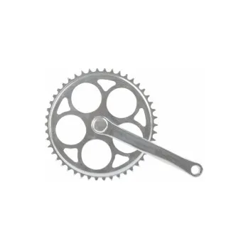 Klika na kolo kliky 1-talíř 170/46z. bez krytu klínek stříbrná