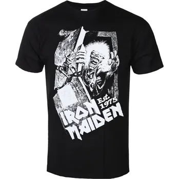 Pánské oblečení Tričko metal pánské Iron Maiden - Est. 1975 No Prayer Grave - ROCK OFF - IMTEE205MB - XL