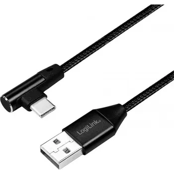 Počítač Logilink USB-C 1.0m úhlový černý