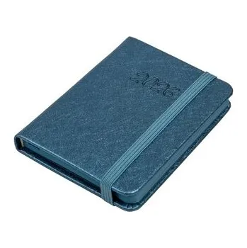 Diář Kalendarz 2026 A7 tyg Rock perłowy