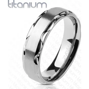 Prsten Spikes USA Titanový prsten - velikost 65 - TT1045-6-65