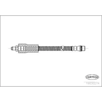 Brzdová hadice Brzdová hadice CORTECO COR19030274