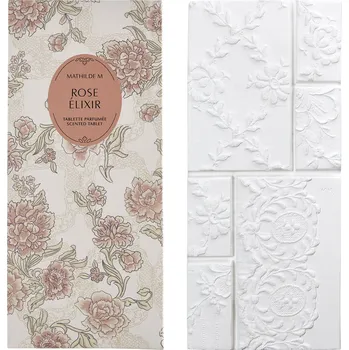 vonný vosk Mathilde M. - ROSE ÉLIXIR, vonná tabulka do skříně