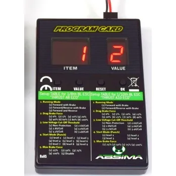RC náhradní díl Absima Programovací karta Absima Thrust BL ECO