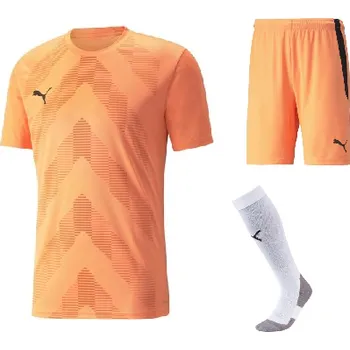 Brankářské rukavice Brankářský komplet Puma TEAMGLORY oranžová/černá (XL)